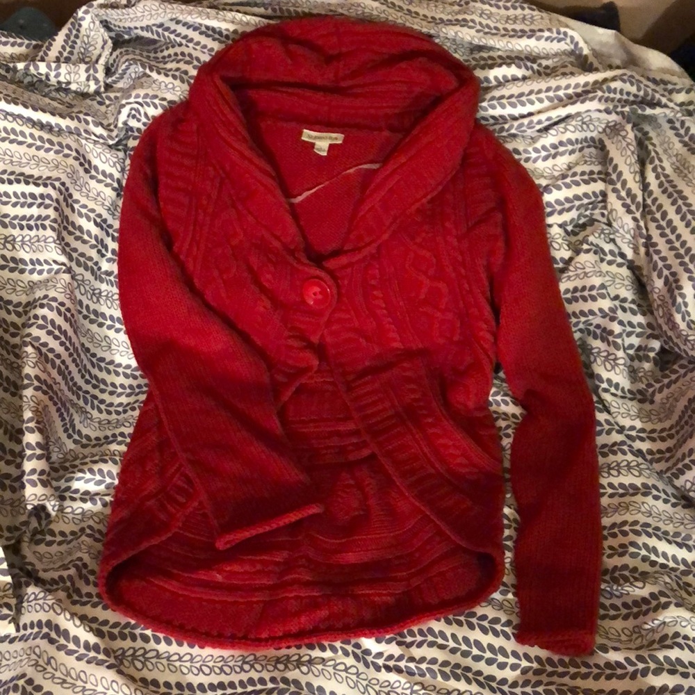 BNWT St Johns Red knit Cardigan.